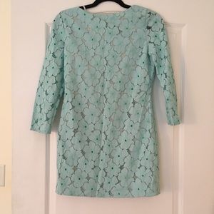 DVF Sarita flora lace mint dress size 4